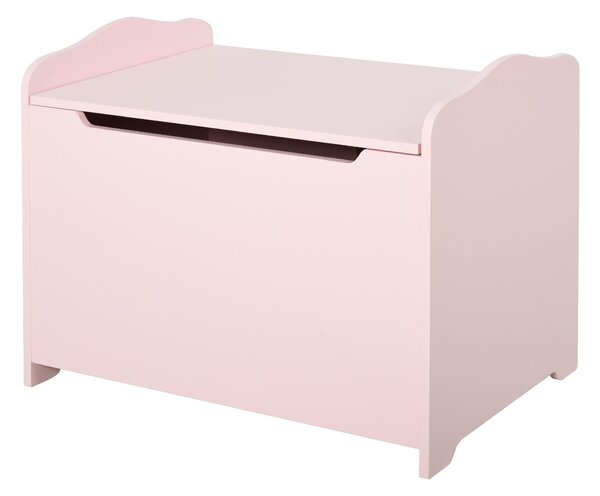 Cassapanca Baule Portagiochi 60x40x48 cm in MDF Rosa