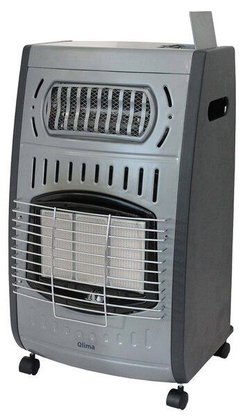 Stufa a Gas Gpl da Interno ad Infrarossi Ventilata 4.2 kW + 2.0 kW Qlima GH3062RF Grigia
