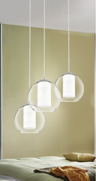 EGLO 92762 - Lampada a sospensione BOLSANO 3xE27/60W