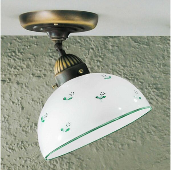 Kolarz 731.10.20 - Lampadario a plafone NONNA 1xE27/75W/230V diametro 20 cm verde