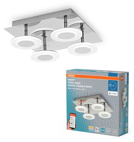 Osram - Plafoniera LED dimmerabile da bagno SMART+ WAVE LED/24W/230V IP44 Wi-Fi