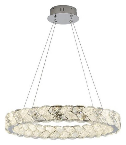 LUXERA 46156 - Lampadario LED sospeso su cavo LARUNA LED/38W/230V cromo opaco