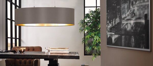 Eglo 31619 - Lampadario a sospensione con filo MASERLO 2xE27/60W/230V