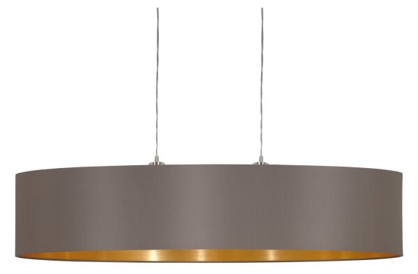 Eglo 31619 - Lampadario a sospensione con filo MASERLO 2xE27/60W/230V