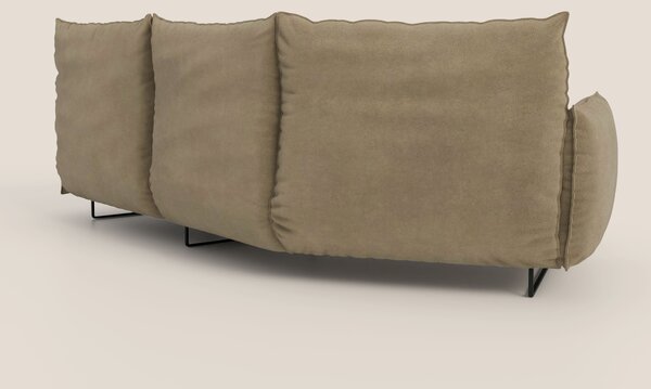 Monamour divano moderno angolare con opzione relax elettrico in microf