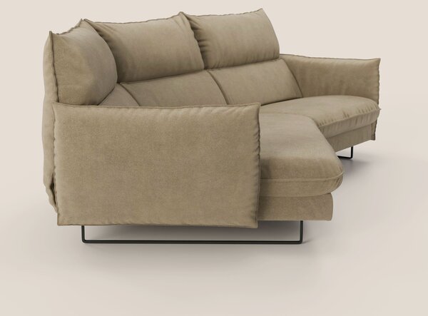 Monamour divano moderno angolare con opzione relax elettrico in microf