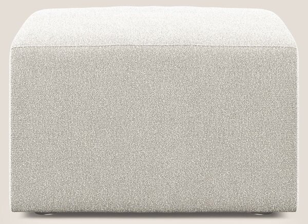 Nettuno modulo pouf in morbido tessuto bouclè T07 bianco