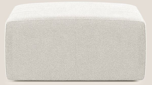 Nettuno modulo pouf in morbido tessuto bouclè T07 bianco