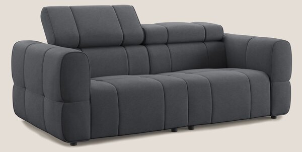 Giotto Divano modulare con opzione relax elettrico in microfibra effet
