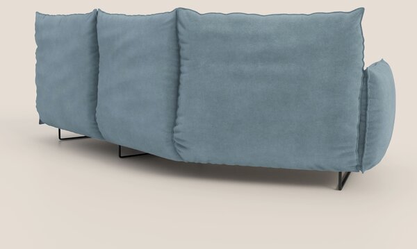 Monamour divano moderno angolare con opzione relax elettrico in microf