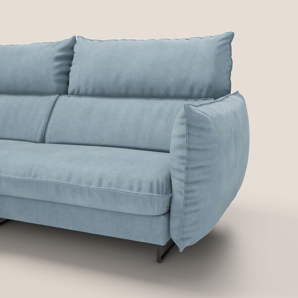 Monamour divano moderno angolare con opzione relax elettrico in microf