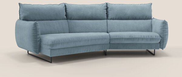 Monamour divano moderno angolare con opzione relax elettrico in microf