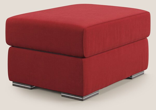 Sun pouf apribile contenitore in microfibra smacchiabile T11 rosso