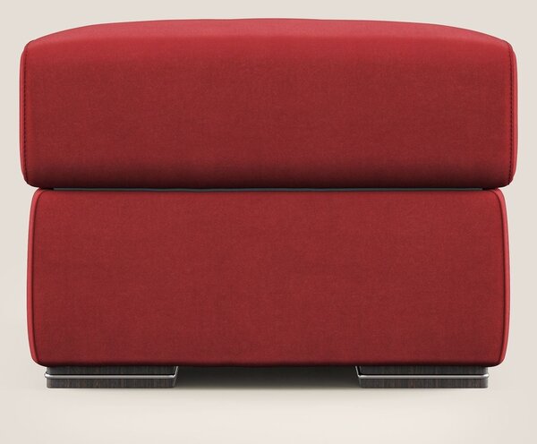 Sun pouf apribile contenitore in microfibra smacchiabile T11 rosso