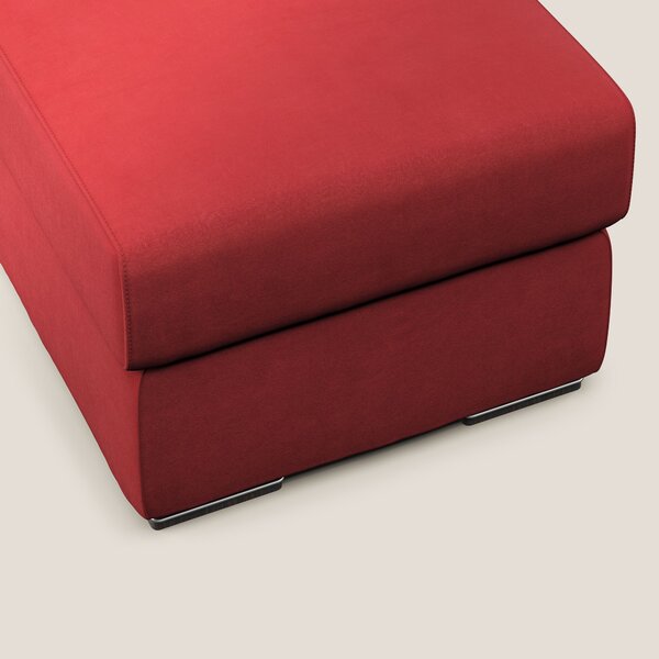 Sun pouf apribile contenitore in microfibra smacchiabile T11 rosso
