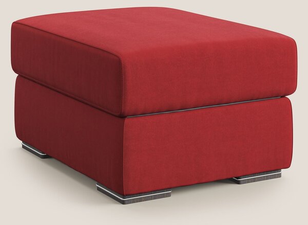 Sun pouf apribile contenitore in microfibra smacchiabile T11 rosso