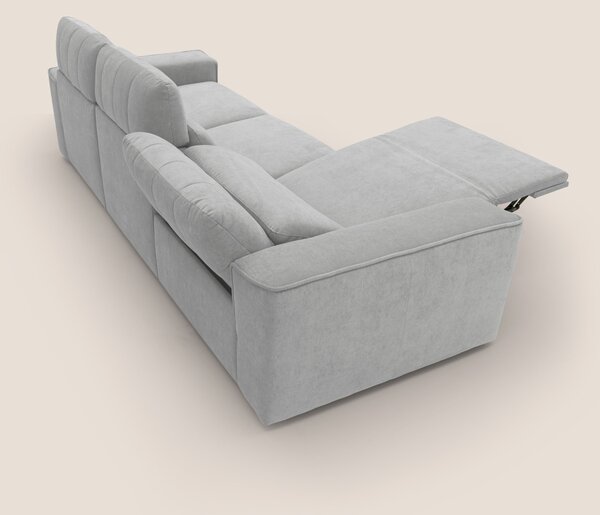Clark Divano modulare 3 sedute con opzione relax elettrico in tessuto