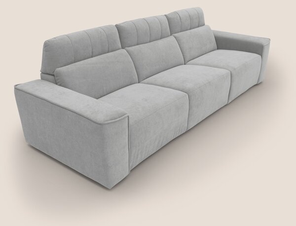Clark Divano modulare 3 sedute con opzione relax elettrico in tessuto