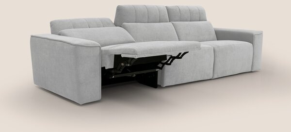 Clark Divano modulare 3 sedute con opzione relax elettrico in tessuto
