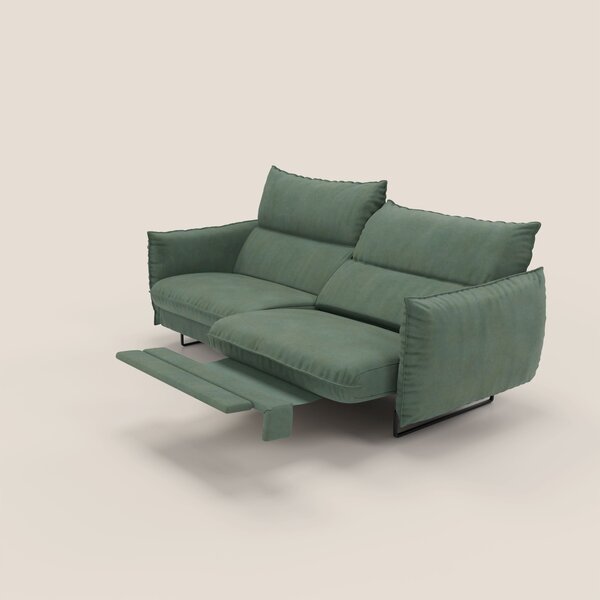 Monamour Divano dal design moderno con opzione relax elettrico in micr