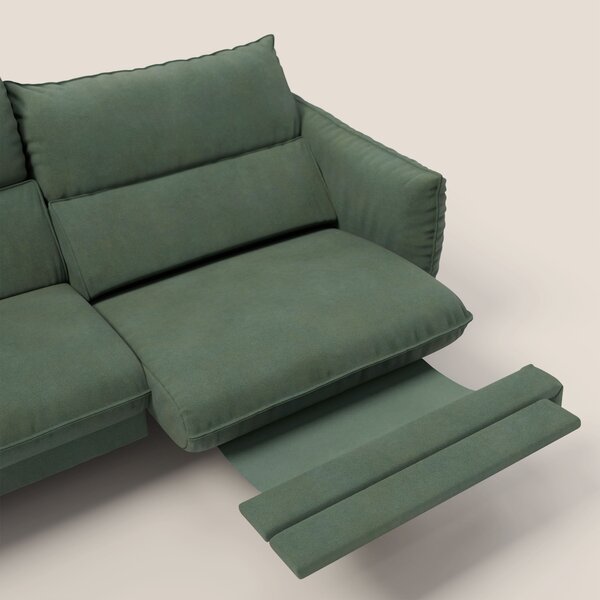 Monamour Divano dal design moderno con opzione relax elettrico in micr