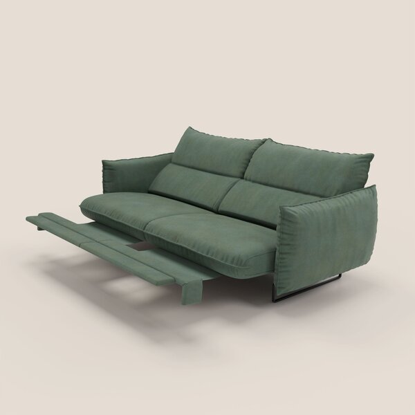 Monamour Divano dal design moderno con opzione relax elettrico in micr
