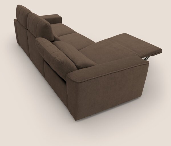 Clark Divano modulare 3 sedute con opzione relax elettrico in tessuto