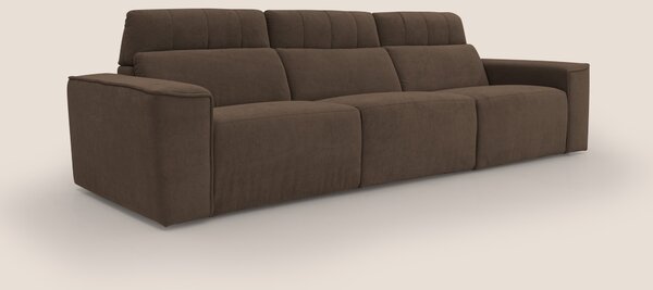 Clark Divano modulare 3 sedute con opzione relax elettrico in tessuto