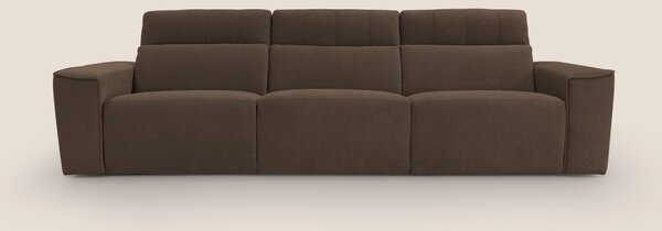 Clark Divano modulare 3 sedute con opzione relax elettrico in tessuto