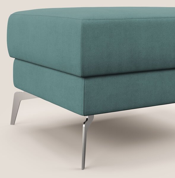 Star Pouf con piedini alti in tessuto impermeabile T02 petrolio