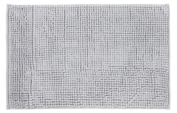 Tappeto bagno rettangolare Easy in poliestere grigio 60 x 40 cm