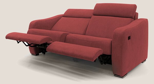 Gummy Divano con meccanismo relax elettrico rosso
