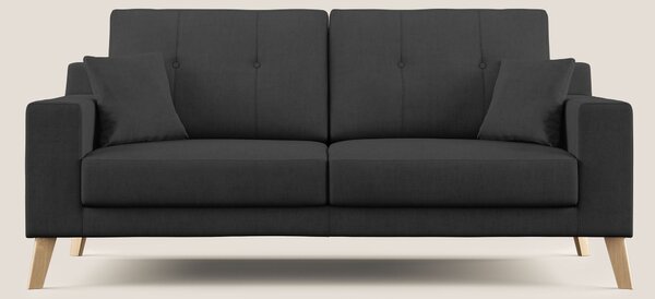 Danish divano moderno in tessuto morbido impermeabile T02 nero