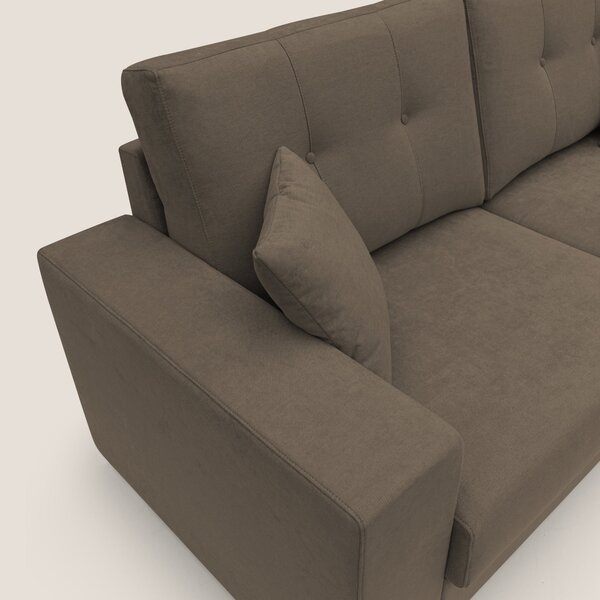 Giove divano in morbido tessuto impermeabile T02 marrone