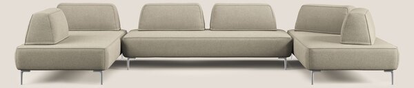 Newton divano panoramico modulare con schienali movibili T07 beige