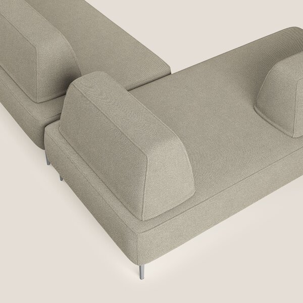 Newton divano panoramico modulare con schienali movibili T07 beige