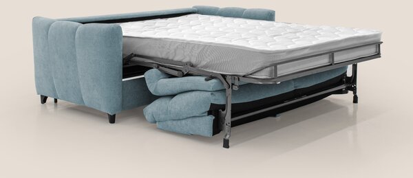 Peonia divano letto scandinavo con materasso H18 cm e morbido e alto s