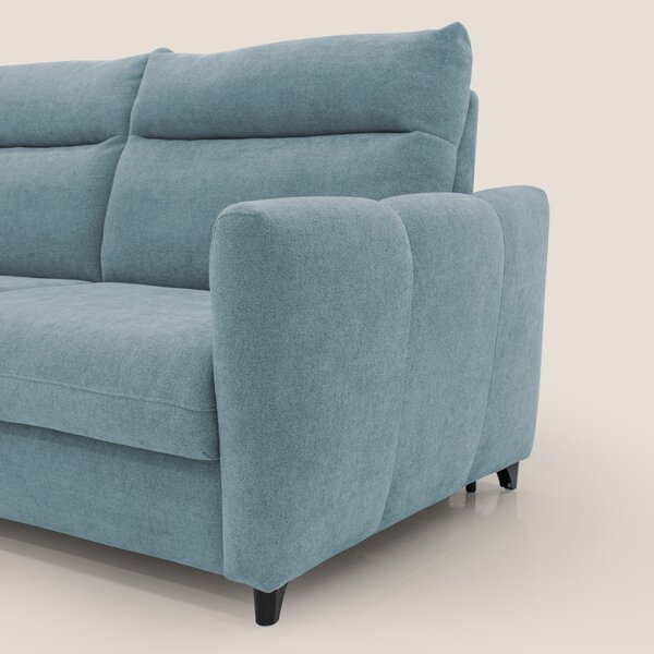 Peonia divano letto scandinavo con materasso H18 cm e morbido e alto s