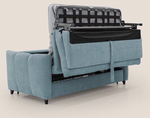 Peonia divano letto scandinavo con materasso H18 cm e morbido e alto s