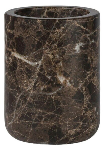 Tazza di marmo marrone per spazzolini da denti Marble - Mette Ditmer Denmark