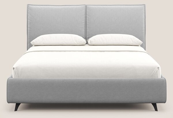Nives letto imbottito contenitore sfoderabile in microfibra velluto im