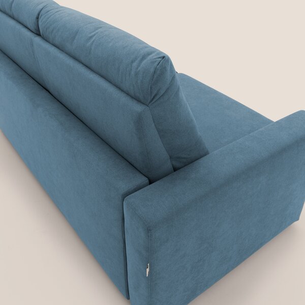Paloma divano letto con materasso alto 18 cm con Aloe Vera in tessuto