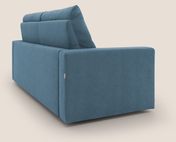 Paloma divano letto con materasso alto 18 cm con Aloe Vera in tessuto