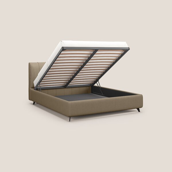 Bogart letto imbottito contenitore completamente sfoderabile in microf