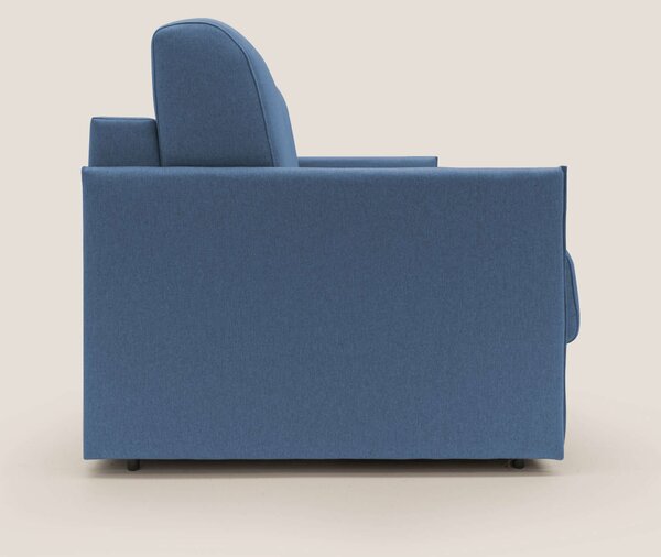 Evans Divano letto matrimoniale in tessuto impermeabile T13 blu