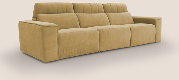 Clark Divano modulare 3 sedute con opzione relax elettrico in tessuto