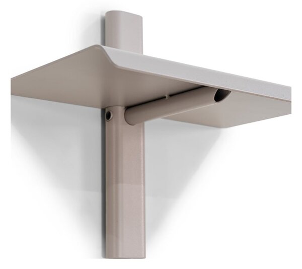 Mensola grigio tortora in metallo 28 cm Hola – Spinder Design