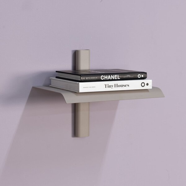 Mensola grigio tortora in metallo 28 cm Hola – Spinder Design