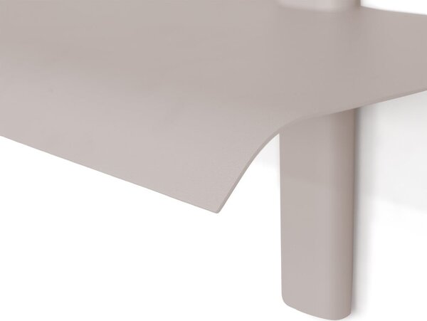 Mensola grigio tortora in metallo 28 cm Hola – Spinder Design