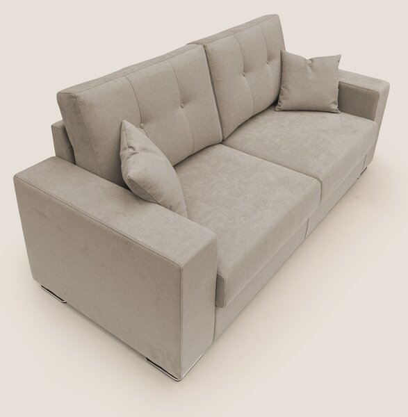 Giove divano in morbido tessuto impermeabile T02 beige